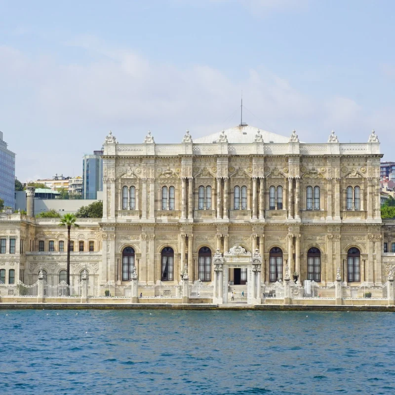 beautiful shot dolmabahce palace turkey