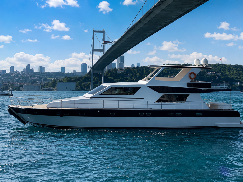 Bosporus 10 – 24-metre private yacht for up to 25 guests on the Bosphorus