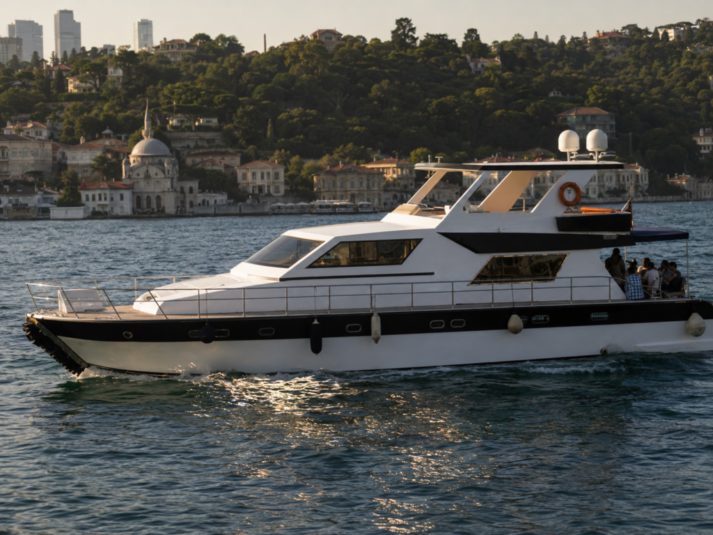 Bosporus 10 private yacht available for charter on the Bosphorus in Istanbul