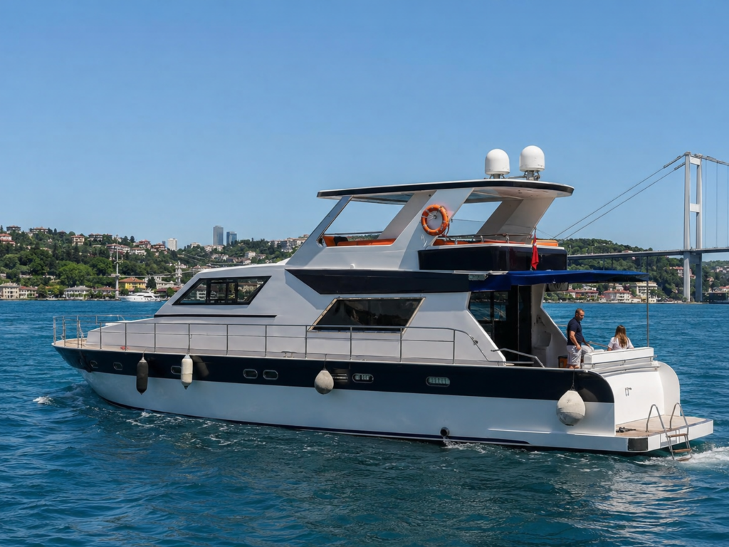 Bosporus 10 private yacht available for charter on the Bosphorus in Istanbul
