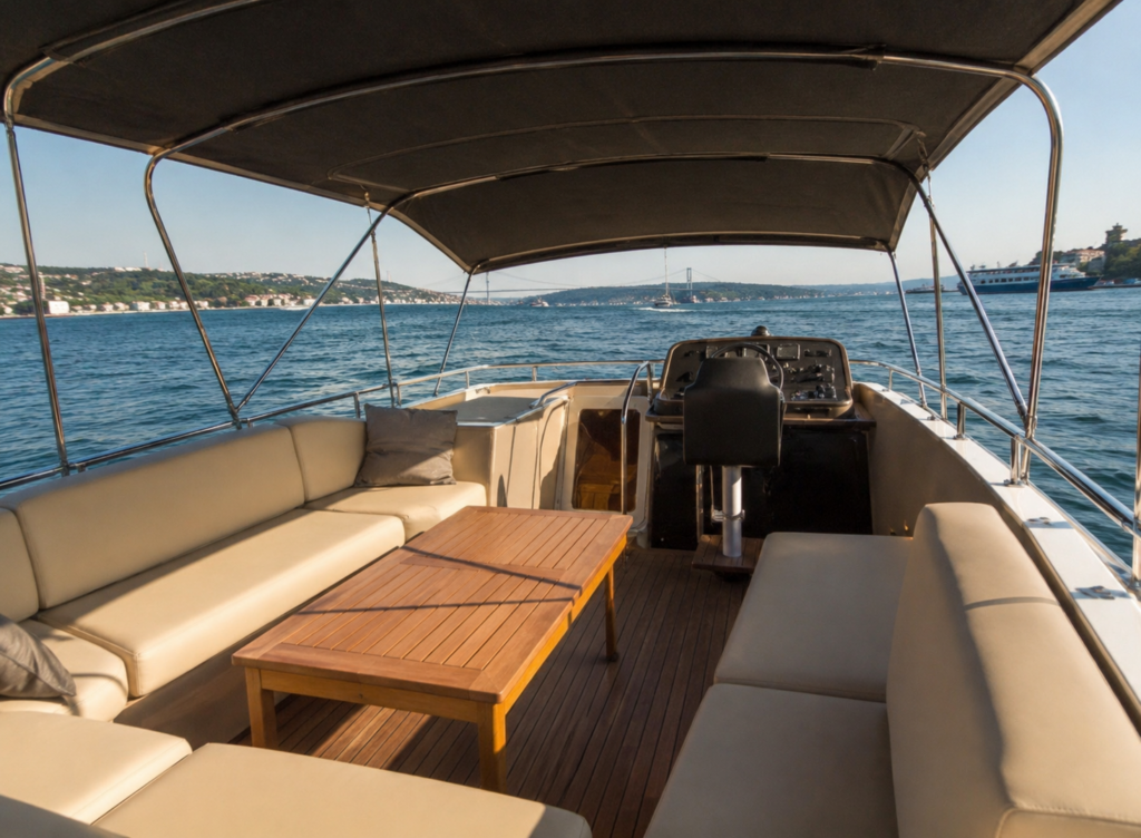 Bosporus 11 private yacht available for charter on the Bosphorus in Istanbul