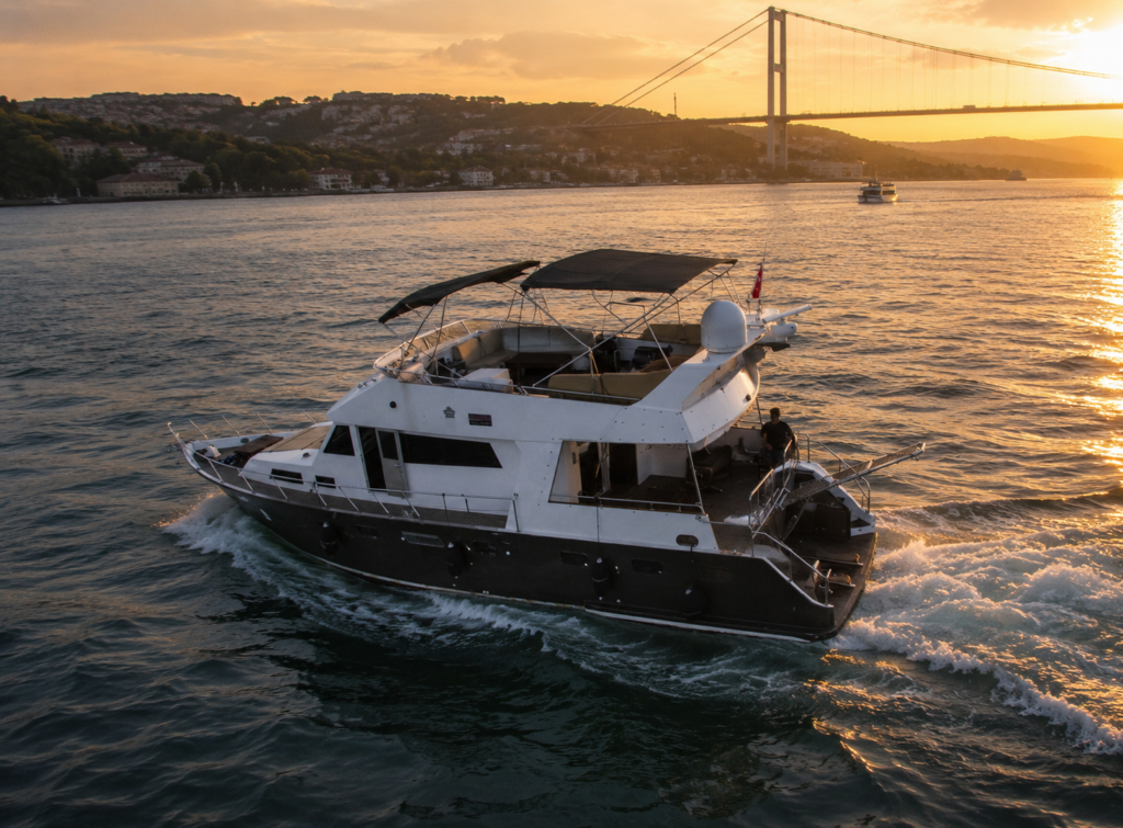 Bosporus 11 private yacht available for charter on the Bosphorus in Istanbul
