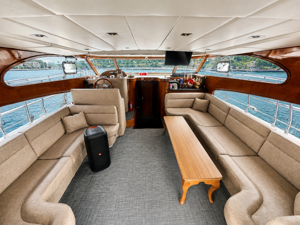 Bosporus 2 private yacht available for charter on the Bosphorus in Istanbul