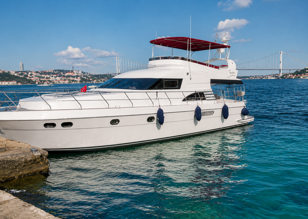 Bosporus 7 private yacht available for charter on the Bosphorus in Istanbul