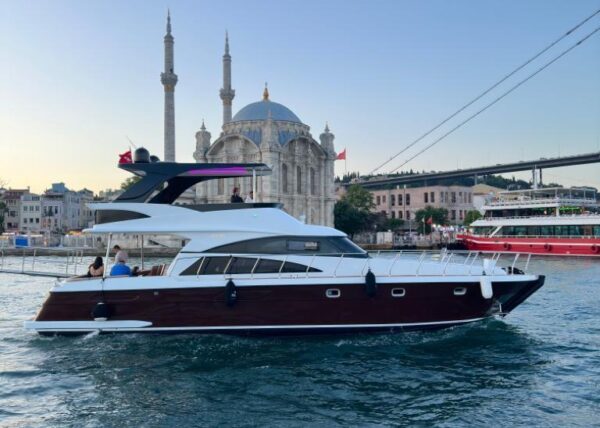 Bosphorus 9 VIP yacht for a hen night charter on the Bosphorus strait