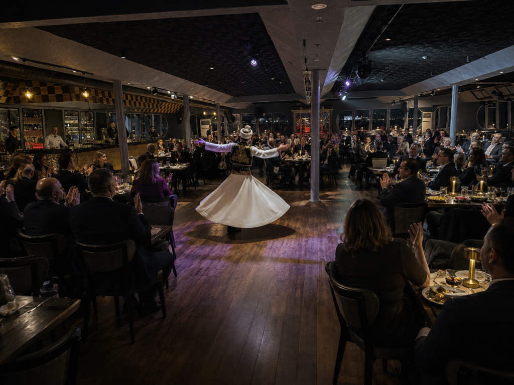 Festa per l'anniversario aziendale sull'Event Boat 4