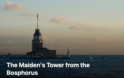 The Maiden's Tower on its islet at the southern mouth of the Bosphorus