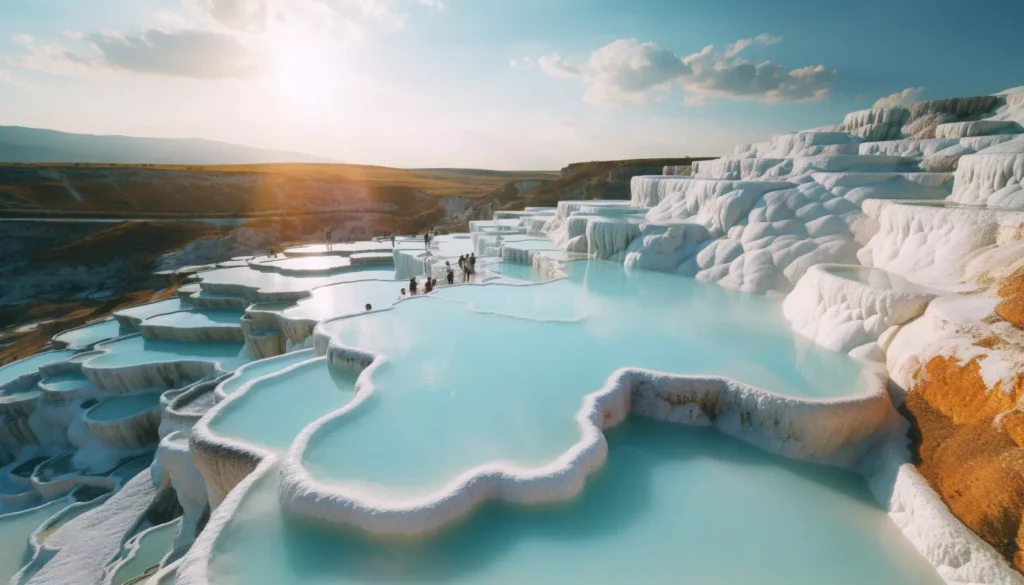 Dal porto di Kusadasi: tour di un'intera giornata a Pamukkale e Hierapolis
