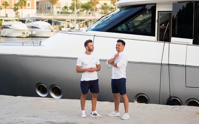 Private yacht prepared for a family reunion