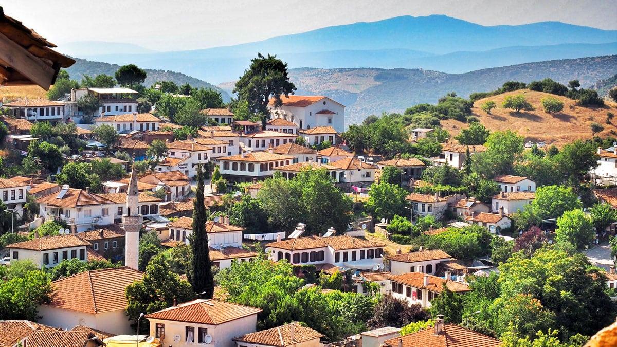 Hillside houses of Şirince village near Ephesus