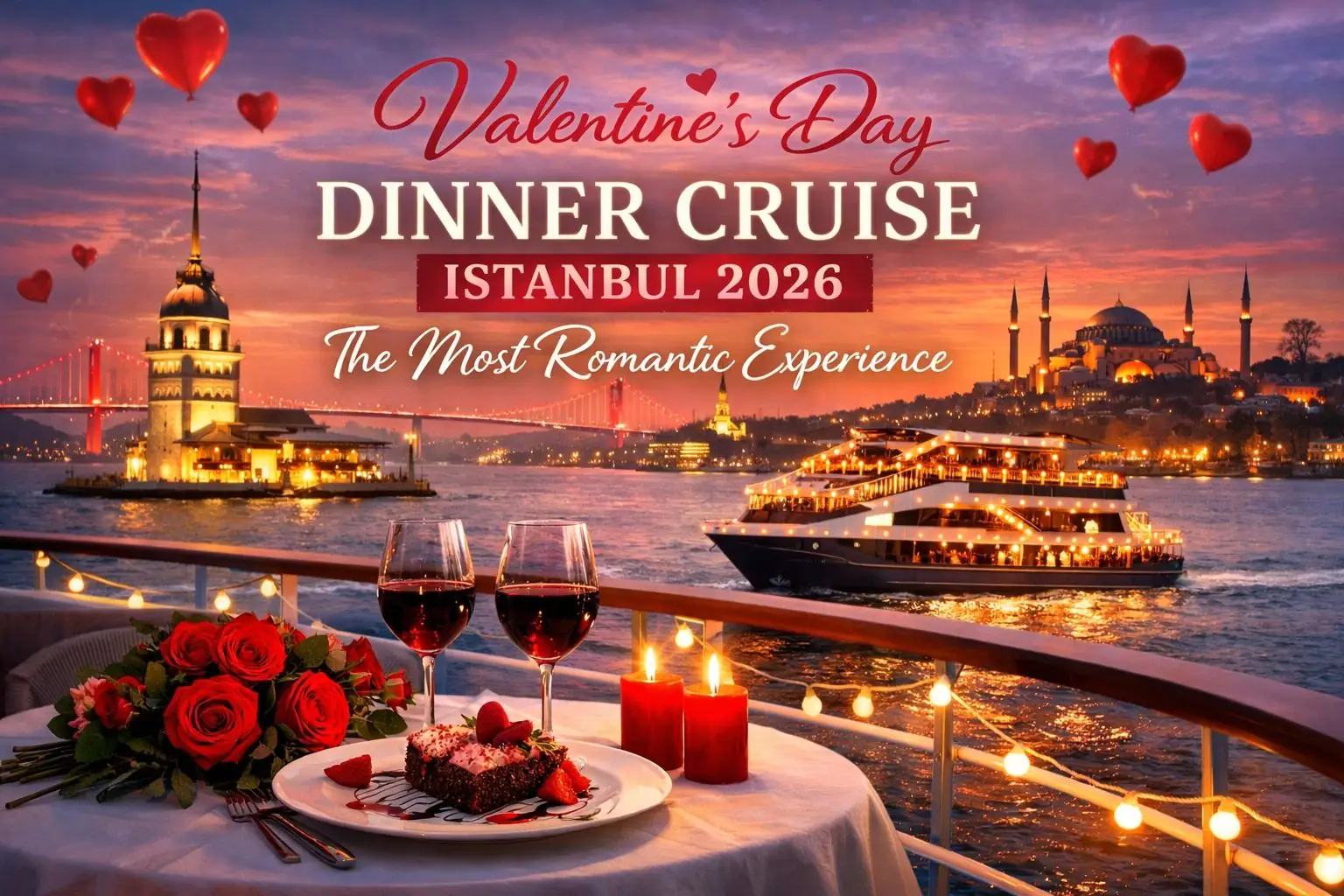 valentine days bosporus cruise Valentine's Day Bosphorus cruise romantic evening